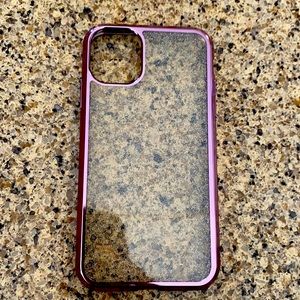 iPhone 11 case. Purple boarder and sparkle back